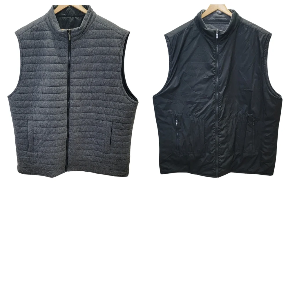 Robert Barakett Gallagher Reversible Vest Sportswear Black Grey Men's 3XL - Picture 17 of 17